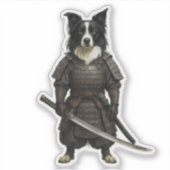 ボーダーコリー侍 シール (正面)