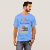ボーダーコリー大好きな気持ちを写真で飾ろう Tシャツ (正面フル)