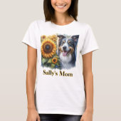 ボーダーコリー好きな犬ママのTシャツ Tシャツ (正面)
