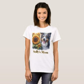 ボーダーコリー好きな犬ママのTシャツ Tシャツ (正面フル)