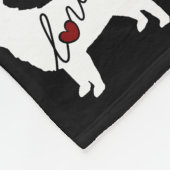 ボーダーコリー愛 フリースブランケット (角)