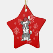 ボーダーコリー犬のオーナメント セラミックオーナメント (左)