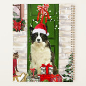 ボーダーコリー犬のクリスマス プランナー手帳 (裏面)