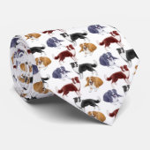 ボーダーコリー犬のタイ ネクタイ (ロール)