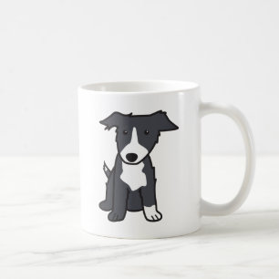 ボーダーコリー犬の品種漫画のマグ コーヒーマグカップ