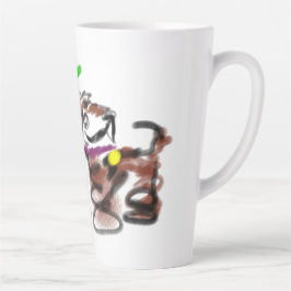 ボーダーコリー ひまわり カフェラテマグ