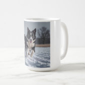 ボーダーコリー エレガントな犬種のコーヒーマグ コーヒーマグカップ (正面右)