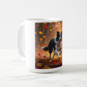 ボーダーコリー エレガントな犬種のコーヒーマグ コーヒーマグカップ (正面左)