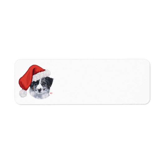 ボーダーコリー クリスマス ラベル (正面)
