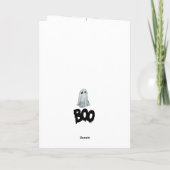 ボーダーコリー ハウロウィンの挨拶 カード (裏面)