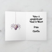 ボーダーコリー ハウロウィンの挨拶 カード (内部)