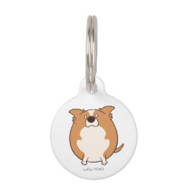 ボーダーコリー"ボダたま (レッド)" <名前・電話番号> ペット　ネームタグ