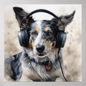 ボーダーコリー ミュージックファクトリー アートポスター ポスター (正面)