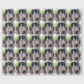 ボーダーコリー ラッピングペーパー (フラット)