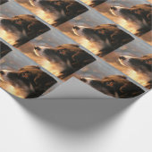 ボーダーコリー ラッピングペーパー (角)