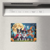ボーダーコリー 犬 かぼちゃ ハロウィン 面白い マグネット (インサイチュ (食洗機))