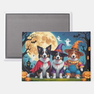ボーダーコリー 犬 かぼちゃ ハロウィン 面白い マグネット