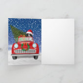 ボーダーコリー 犬 スノークリスマスに車を運転する  プログラム (内部)