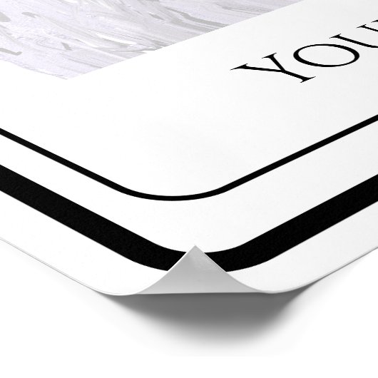 ボーダーコリー 黒と白のペット犬 ポスター (角)