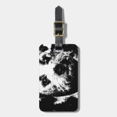 ボーダーテリアのカウボーイ犬 ラゲッジタグ (正面縦)