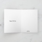 ボーダーテリアのバースデー・カード カード (内部)