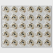 ボーダーテリアの包装紙 ラッピングペーパー (フラット)