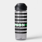 ボーダーパトロール薄いグリーンライン水ボトル ウォーターボトル (背面)