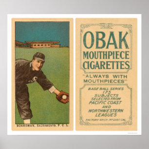 ボーダーマンサクラメント野球1910 ポスター