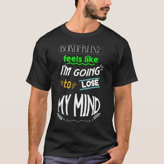 ボーダーラインの創造性 Tシャツ (正面)
