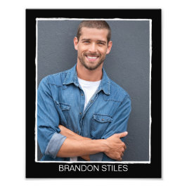 ボーダーラインレトロアクター演技ヘッドショット – 8x10 フォトプリント           