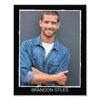 ボーダーラインレトロアクター演技ヘッドショット – 8x10 フォトプリント           