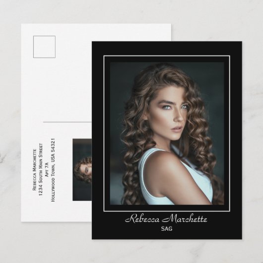 ボーダーライン俳優タレントプロモーションフォトポストカード ポストカード (正面/裏面)