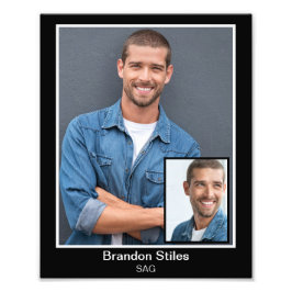 ボーダーライン俳優ヘッドショット 8x10 挿入用写真 フォトプリント           