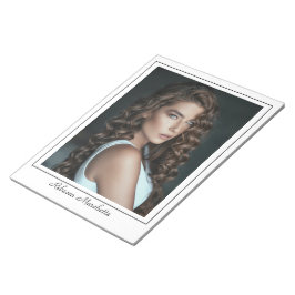 ボーダーライン入り俳優タレント写真メモ帳 ノートパッド
