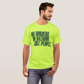 ボーダー無し国家のちょうど人々無し Tシャツ (正面フル)