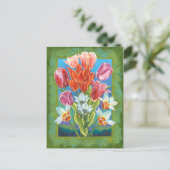 ボーダーⅢの花束 ポストカード (スタンド正面)