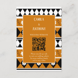 ボーダー ストライプ フラワー ダイヤモンド ボーホー フローラル パターン エンクロージャーカード