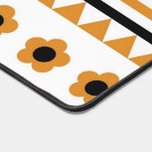 ボーダー ストライプ フラワー トライアングル ボーホー パターン デスクマット (コーナー)