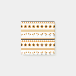 ボーダー ストライプ フラワー トライアングル ボーホ パターン ポストイット