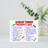 ボーダー・テリアー財産法2 ポストカード (スタンド正面)