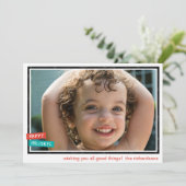 ボーダー ハッピーホリデー シーズンカード (スタンド正面)