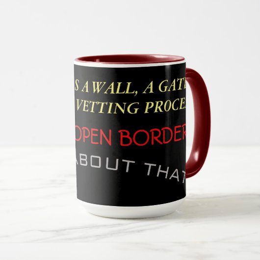 ボーダー マグカップ (正面右)