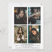 ボーダー・ライン5 アクター・モデル・タレント・コンポジション ZED カード (裏面)