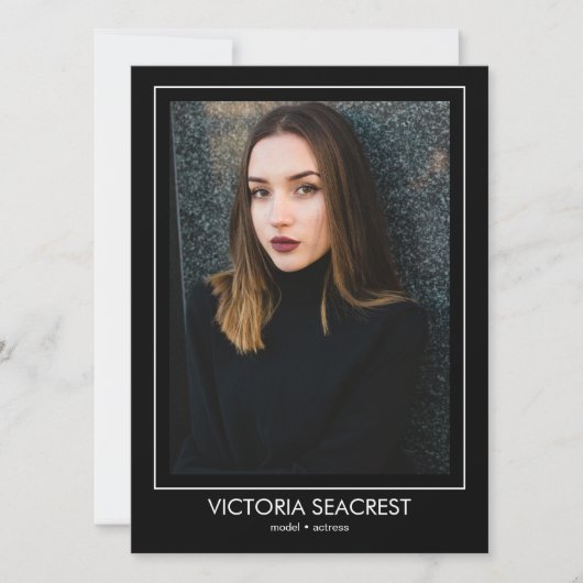 ボーダー・ライン5 アクター・モデル・タレント・コンポジション ZED カード (正面)