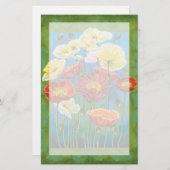 ボーダーIの花束 便箋 (正面/裏面)