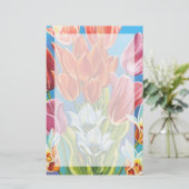 ボーダーIIIの花束 便箋 (スタンド正面)