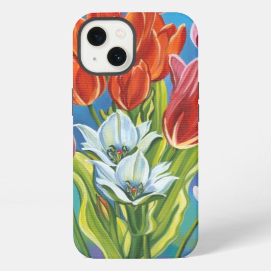 ボーダーIIIの花束 iPhoneケース (裏面)