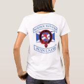ボーダーReivers -バイクもしくは自転車に乗る人のティー-レディース Tシャツ (裏面)