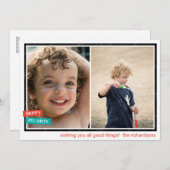 ボーダーx2 さん、ホリデーシーズン到来おめでとう！！ シーズンカード (正面/裏面)