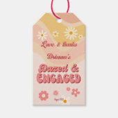 ボーッとし婚約したてグルーヴなレトロバチェロレッテ ギフトタグ (正面)